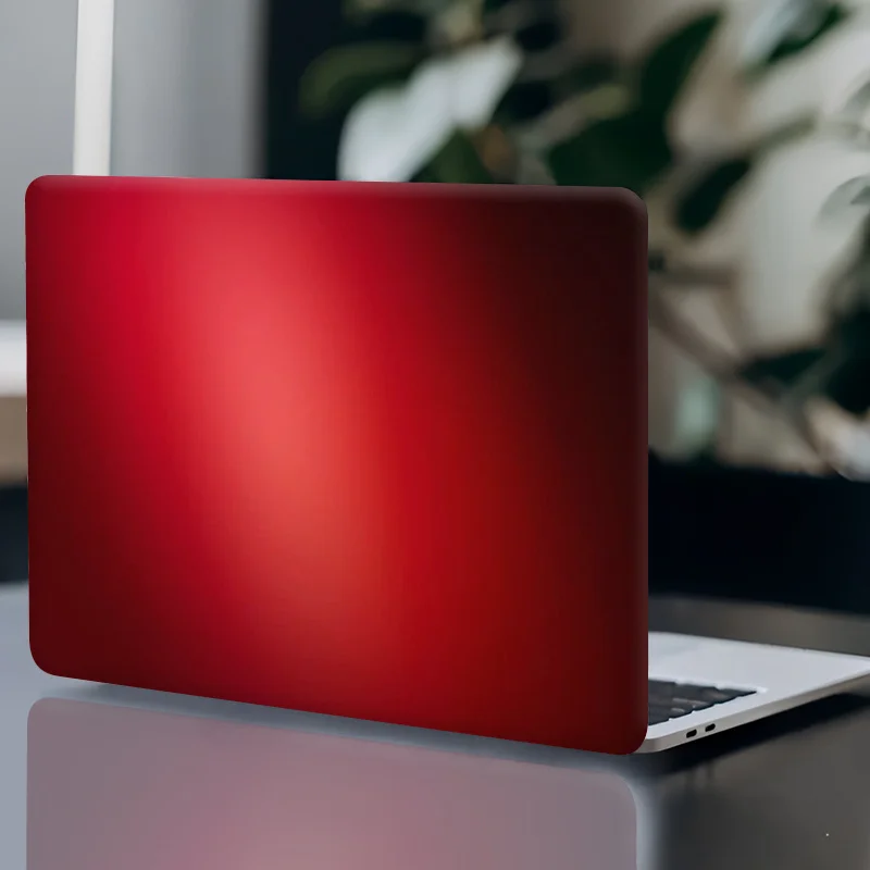 

Red gradual change laptop sticker set (2 sheets) - scratch-resistant, self-adhesive, easy to remove, sun protection, stylish