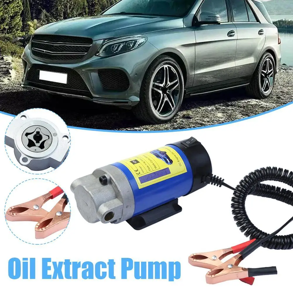 12V 100W Oil Pump Engine Oil Pump Oil Change Extractor Pump Diesel Extractor Pump For Cars Motorcycles Boats