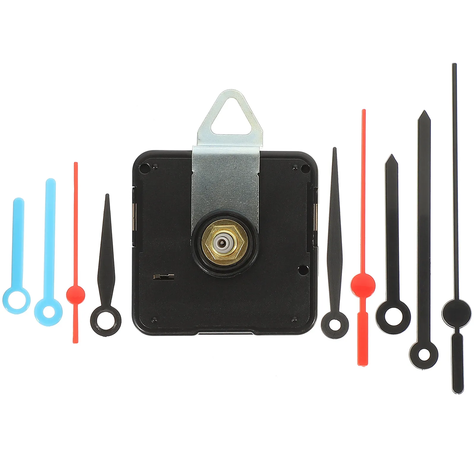 1Set Clock Movement Kit Battery Operated Clock Mechanism with Easy Install Silent Motor and Sturdy Plastic Hands for DIY Clocks
