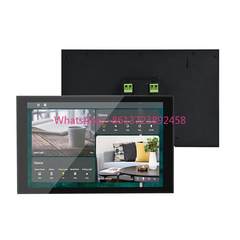 2026 Sunworld YC-SM08M Domotica Smart Home Automation 8 Inch Flush Mount Touch Screen Metal Control Panel