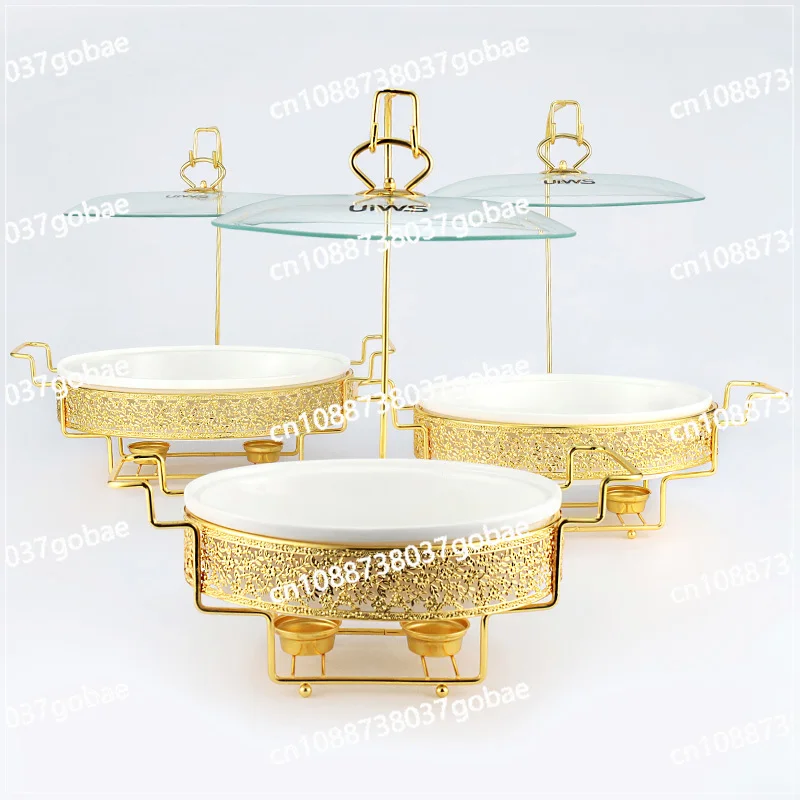 

Luxury Ceramic Buffet Food Warmer 2.0/2.5/3.5L Chafing Dish with Hanging