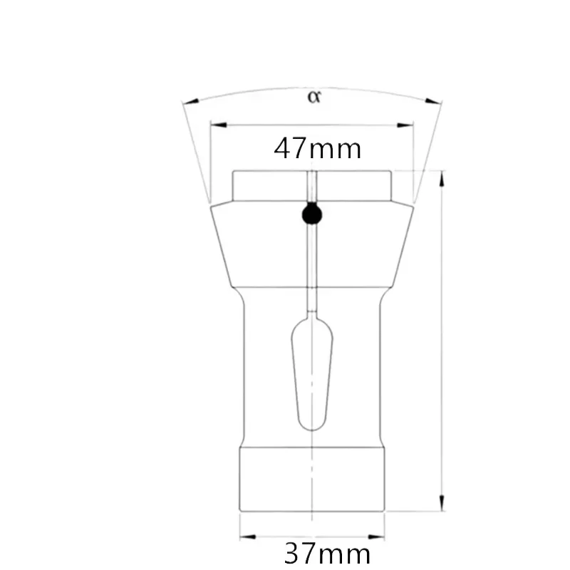 1536E DIN 6343 Collet Hexagon Hex Hole 4-27mm CNC lathe Chuck Collet Type F37 Spring Steel For Use On Single-spindle Lathes