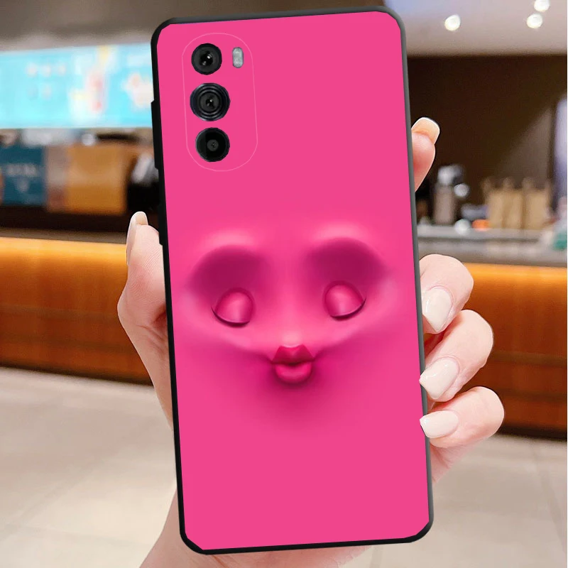 

Phone Case For Motorola Edge 50 40 Pro 60 50 40 30 Ultra Neo Fusion Moto G85 G72 G53 G54 G84 G13 G32 Art Funny Faces