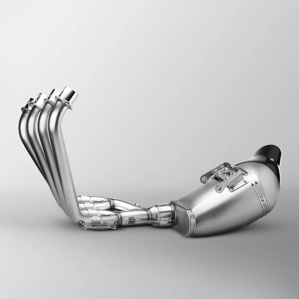 Underbody Full exhaust System Motorcycle exhaust Front Link Pipe Muffler 2019-2022 For HONDA CB650R - Image 5