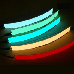 Electroluminescent Tape 5*30cm EL Wire Cold Light Strip DIY Flexible Neon Lights Glow Rope With USB 12V Battery Backlight Panel