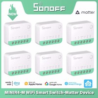 SONOFF MINIR4M MINI Extreme WiFi Smart Home Switch 1-5PCS Detach Relay Matter Via EWeLink Voice Control Alexa Google Home