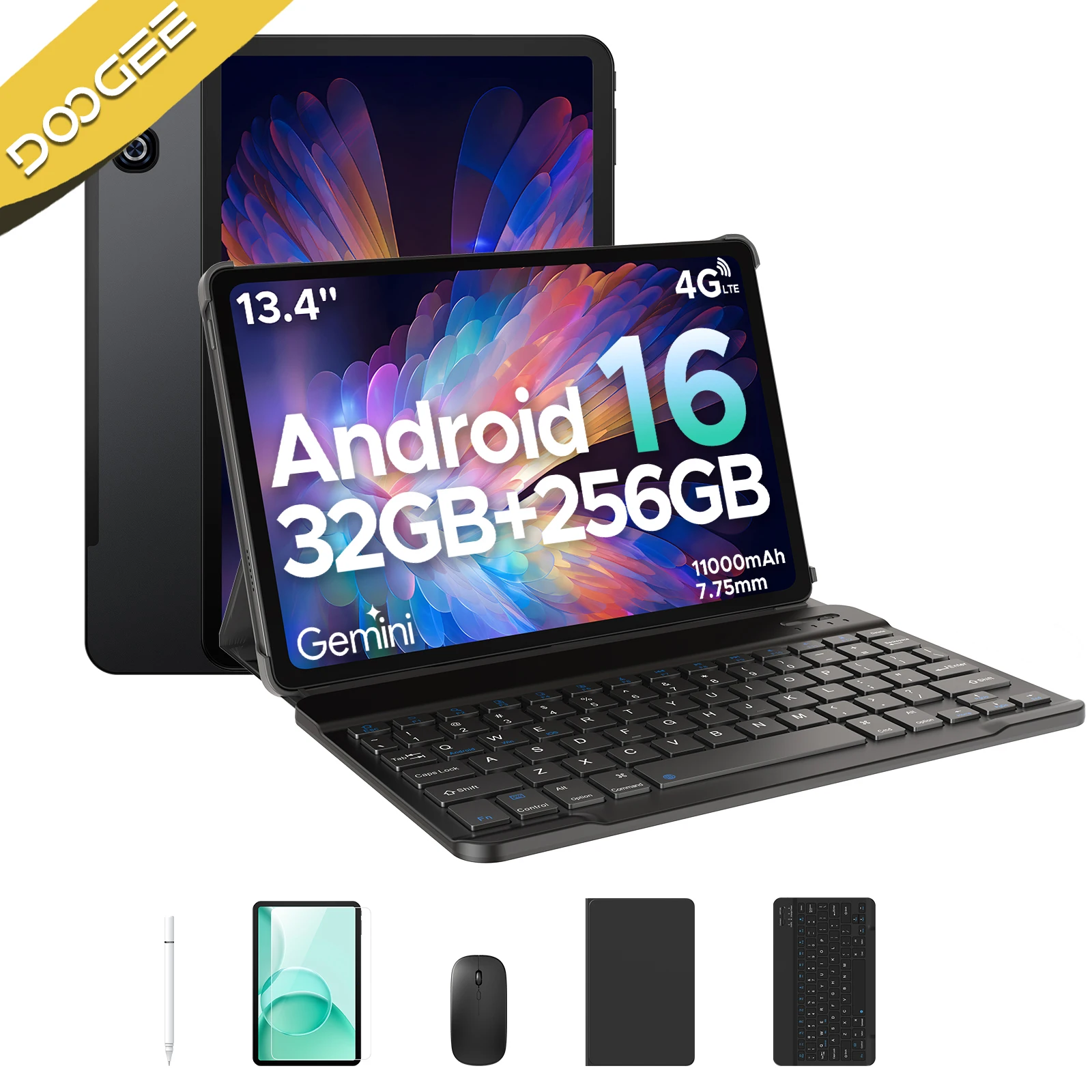 DOOGEE Tab G6 MAX Tablet 13 inch Android 16 13.4'' 90Hz FHD+Display 32GB+256GB 11000mAh Battery T7280 Octa Core Dual Speakers