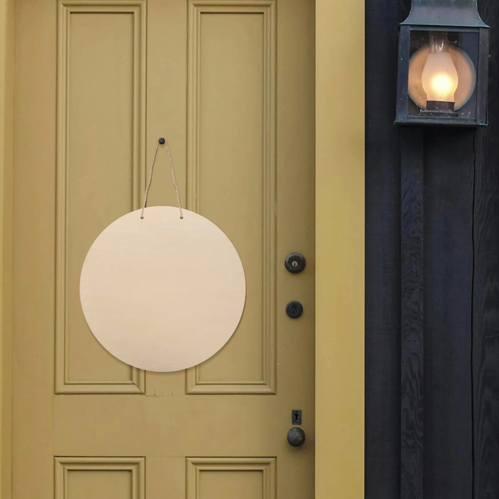 

4 Pcs Wooden Blackboard Door Sign Round Blank Boards Discs Hanging Chalkboards Crafts Unfinished Wood Slices Diy Graffiti Blocks