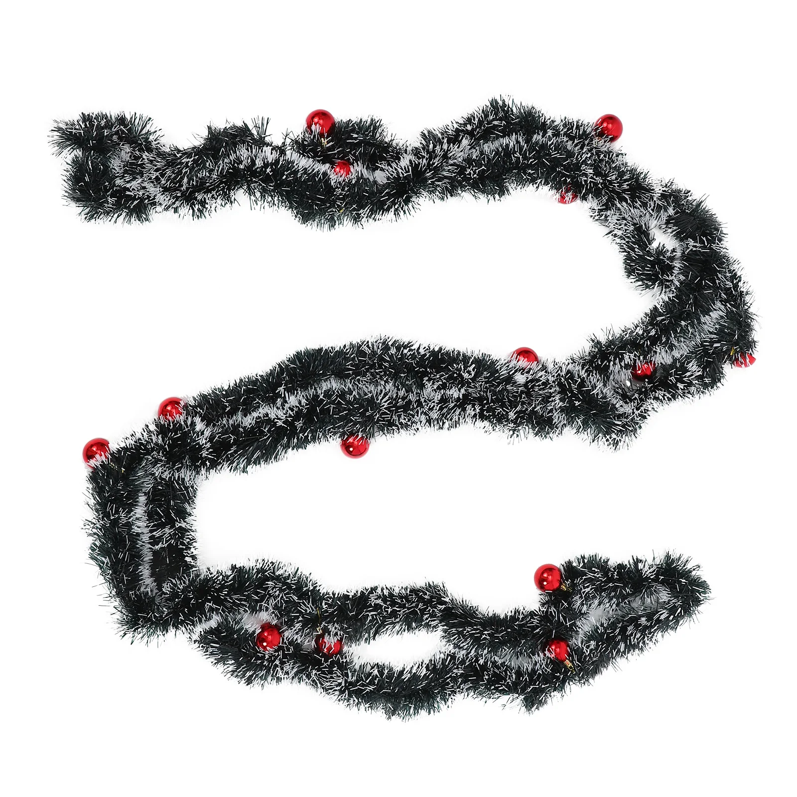 

Christmas Ball Garland Bright Color PC Iron Wire Classroom Home Decor Xmas Party Supplies Plastic Garland Christmas Tree