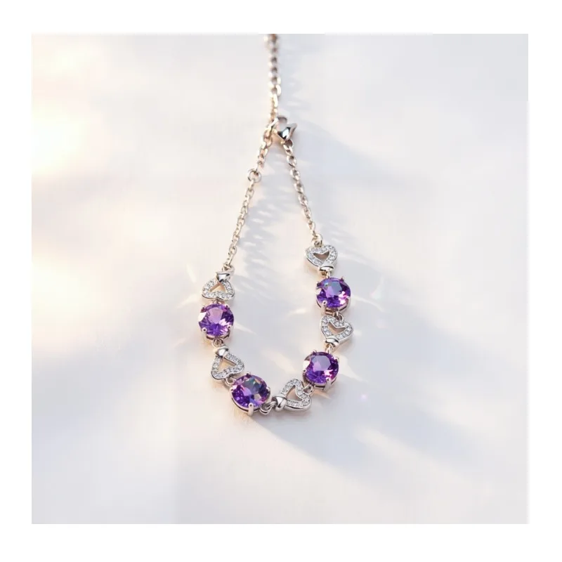 

Zircon Bracelet Silver Chain Does Not Fade Light Luxury Personality Niche High-end Jewelry Exquisite Bracelet Accessories Women