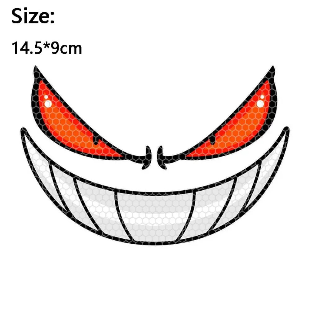 Accesorios Para Moto Reflective Eye Stickers Safety Warning Motorcycle Body Helmet Windshield for Or Car Truck Fuel Tank Caps image 6