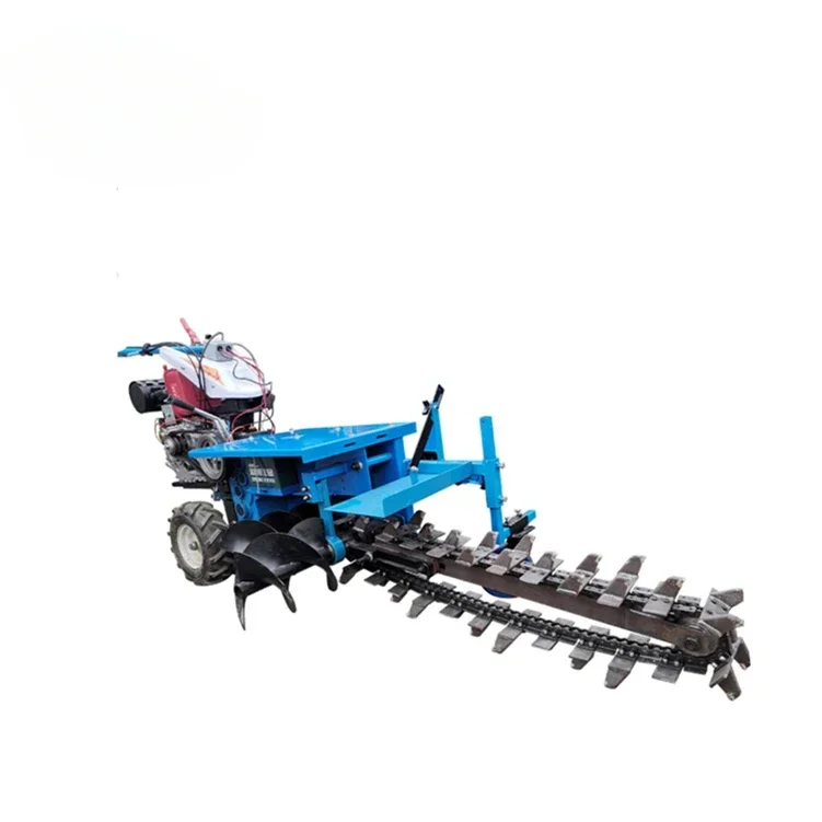 Multi Hydraulic Portable Hand Trencher Ditch, Mini Chain Handheld Trencher Machine Digger