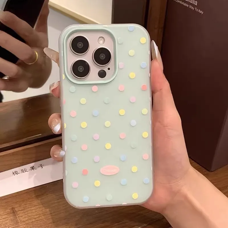 حافظة على شكل فيونكة على شكل قلب منقط لهاتف Honor 400 Lite Pro 90 Lite 5G X9D X7B X9B Magic 6 Lite Matte 2 في 1 غطاء جيلي #2