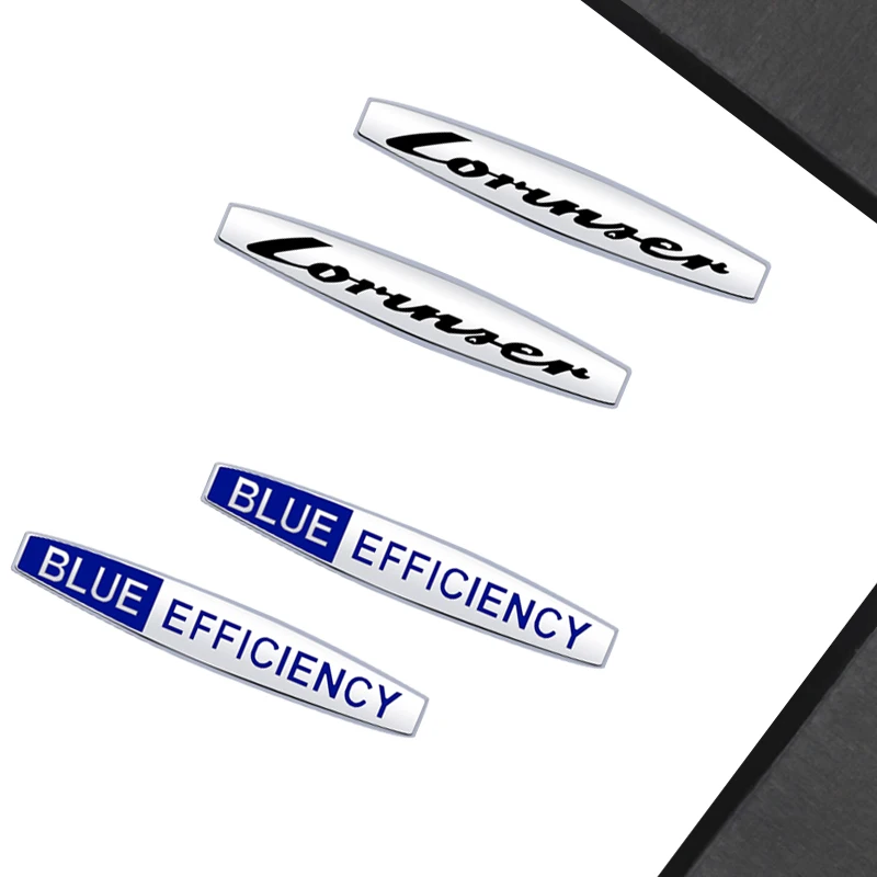 Blue Efficiency Emblem Car Styling 3D Sticker Metal LOGO Badge For w202 C200 w213 w204 Mercedes Benz Lorinser Body Decoration - view 5