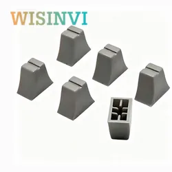 10PCS 12*7*10.5MM 12X7X10.5MM straight slide potentiometer mixer push rod cap plastic console volume hat inner hole 4MM