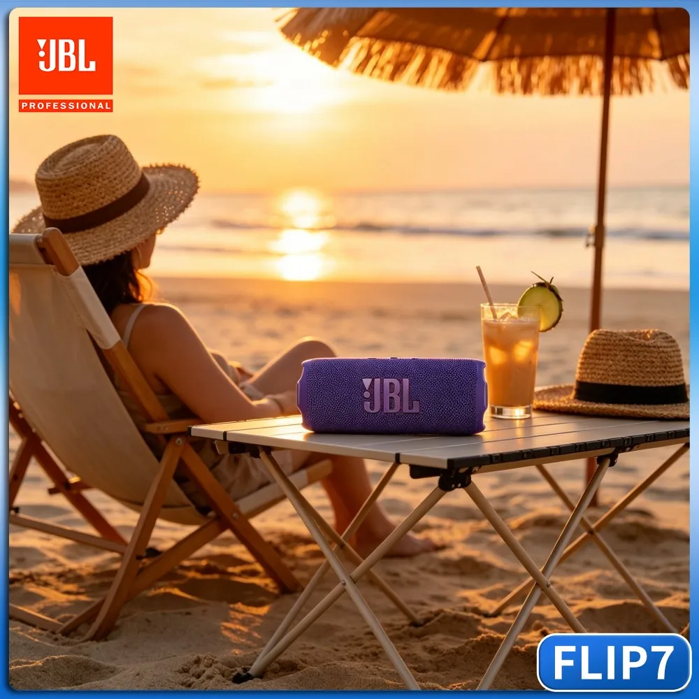 Bluff Ravine Round Bass JBL FLIP7 Bluetooth Speaker RGB IP67 Waterproof Handsfree Stereo TF Card Type C Seaside Music Gear