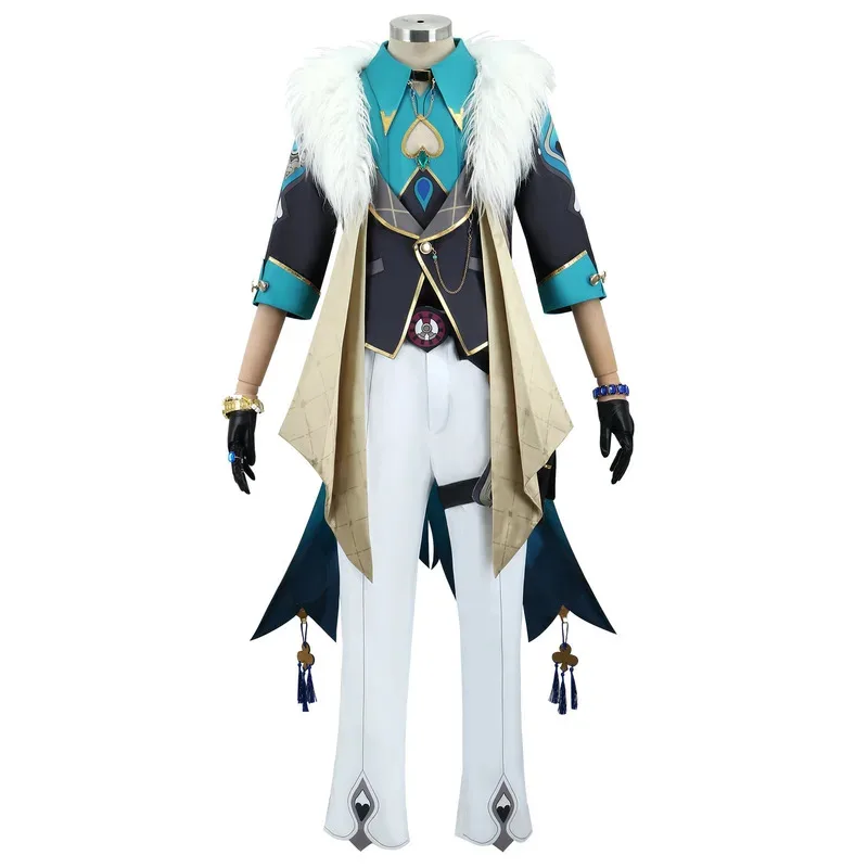 Мужской костюм для косплея Star Rail, авантюрин, красивая униформа, игровой костюм для Хэллоуина, карнавала, вечеринки, наряд для ролевых игр