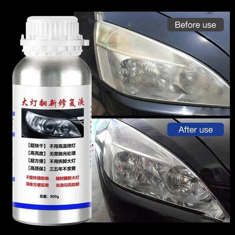 Car Headlight Repair Fluid Auto Scratch Repair Polish Cleane Headlight Restoration Dull And Yellow Car Lens Chemicals Polishing