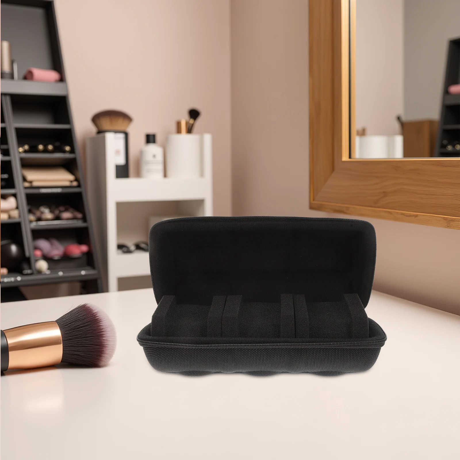 

Portable Box Storage Case Travel Jewelry Organizer Zipper Closure Holder Dustproof Watch Carrier Gift Packaging