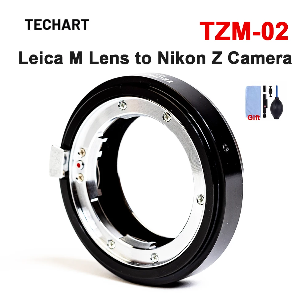 TECHART TZM-02 Lens Adapter Ring Auto Focus for Leica Zeiss Voigtlander M Mount Lens to Nikon Z Cameras Z6II Z7II Z5 Z6 Z7 ZFC