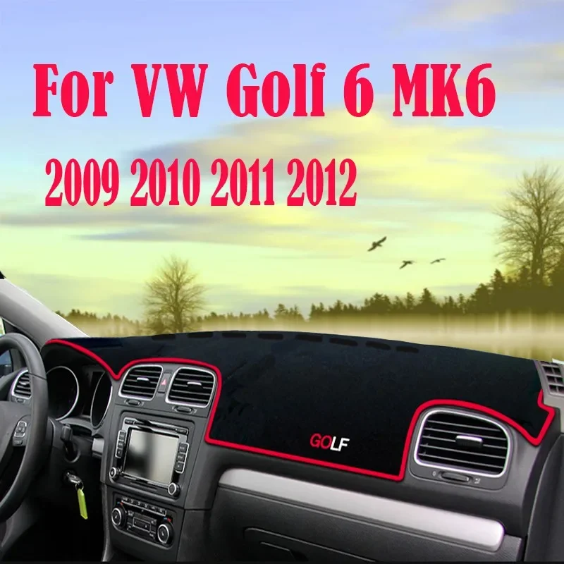 Matte Dashboard Abdeckung Pad Sonnenschirm Dashmat Teppich Zubehör Für VW Golf 6 MK6 2009 ~ 2012
