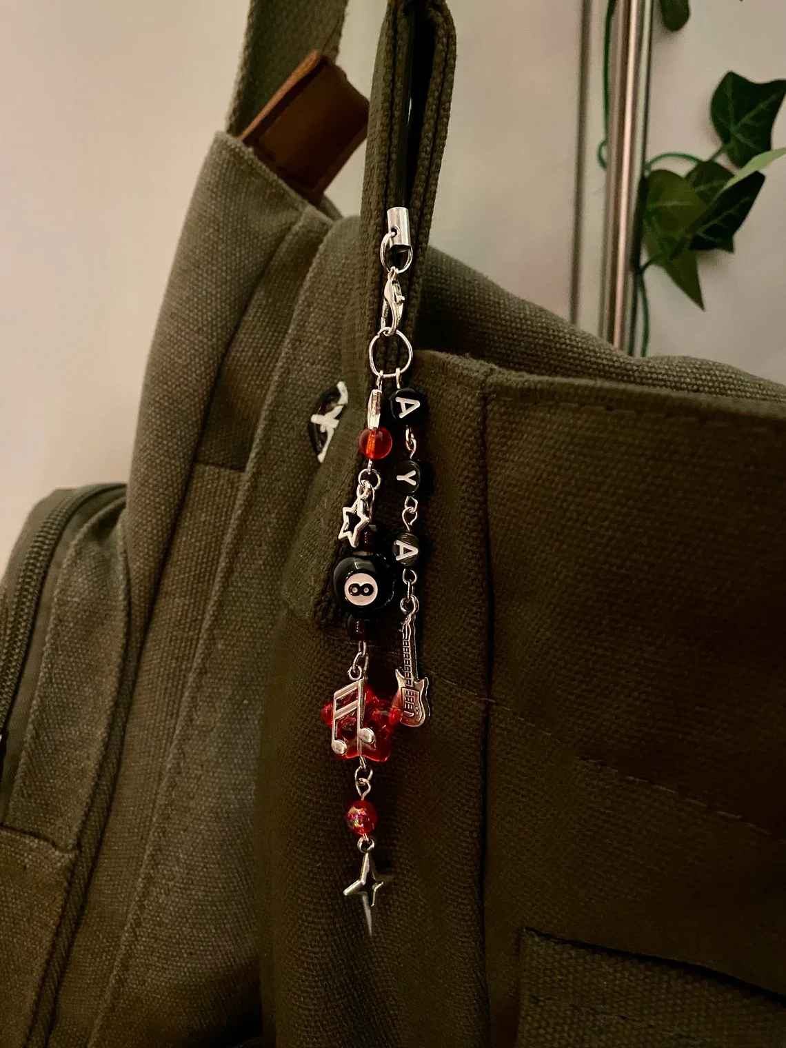 Lovejoy Are You Alright Beaded Charm Keychain Phonecharm