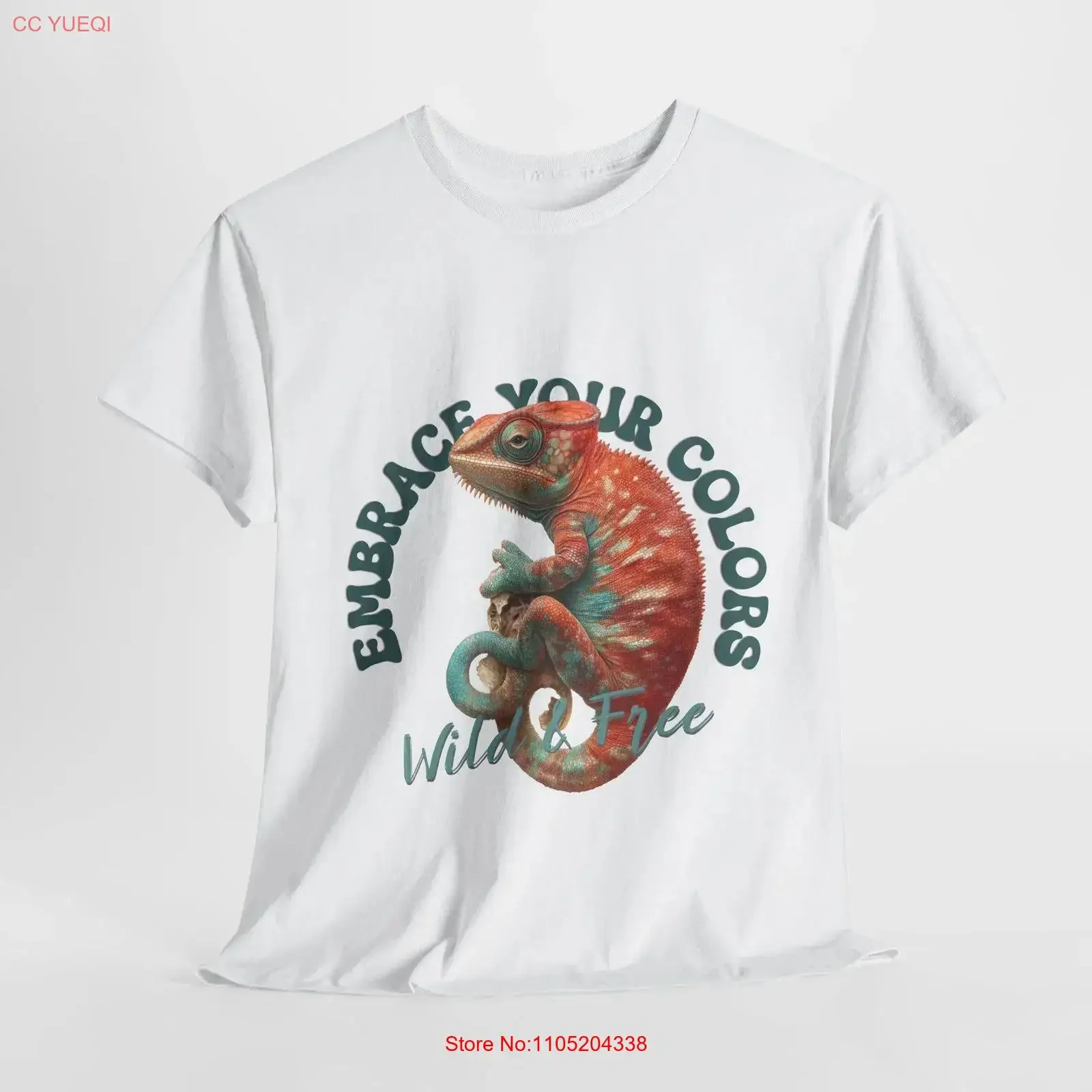 

Футболка-хамелеон, обнимающая ваши цвета, дикая бесплатная рептилия, красочная ящерица, любитель природы, уникальные животные, винтажная стираная графика