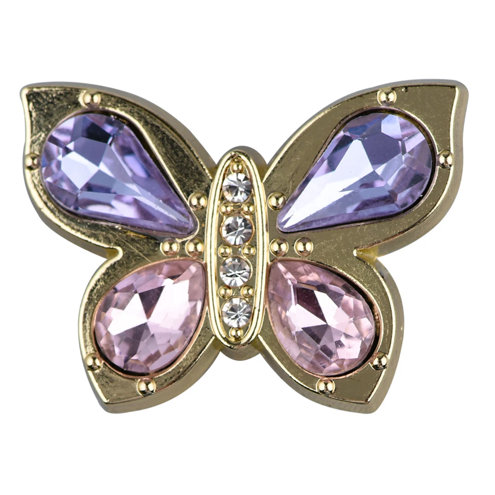 Luxury Designer Shoe Charms Metal Jelwery Making For Women Heart Bling Clog Shoe Accessories Decoration Charm Gifts