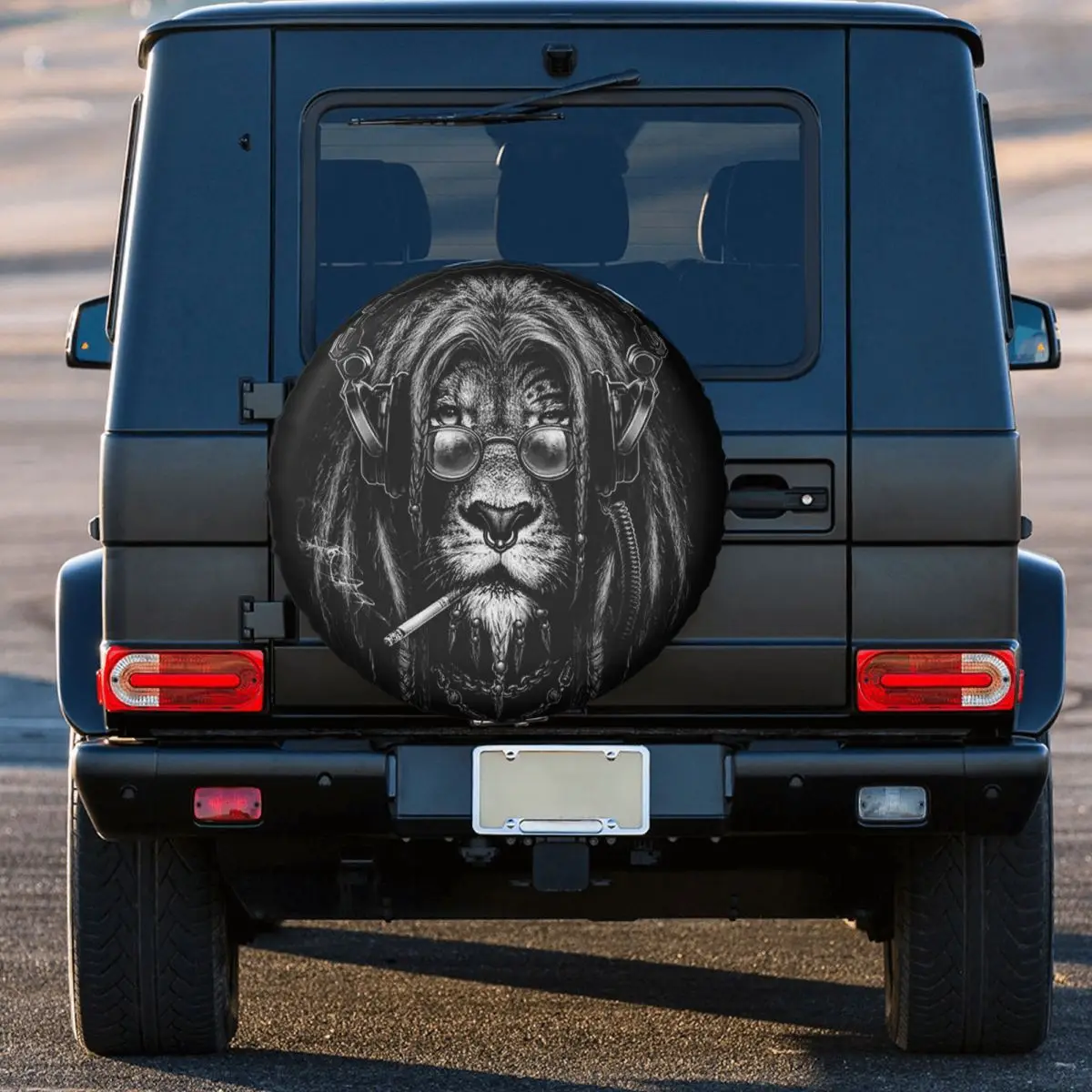 

Lion Tire Cover Wheel Protectors Weatherproof Universal for Jeep Trailer RV SUV Truck Camper Travel Trailer