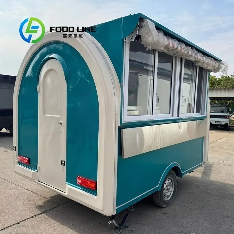 

Fully Equipped Food Truck Mobile Catering Trailer Outdoor Beer Ice Cream Coffee Street Food Cart Customized