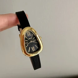 Montres en cuir à quartz pour femmes, montre-bracelet créative pour dames, marque de luxe, haute qualité, salle, cadeau, nouveau