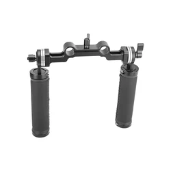 SZRIG ARRI Rosette Handgrips Aluminium Rubber Handheld Handle With Dual 15mm Railblock For DLSR Camera Shoulder Mount Rig