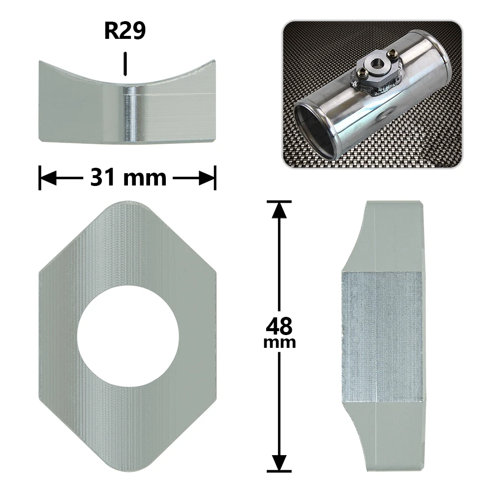ALUMINIOWY Zestaw Kołnierza Czujnika Map Adapter Rur Intercoolera Do vw JETTA GOLF BEETLE audi A4 MK4 1.8T adp071 — zdjęcie 5