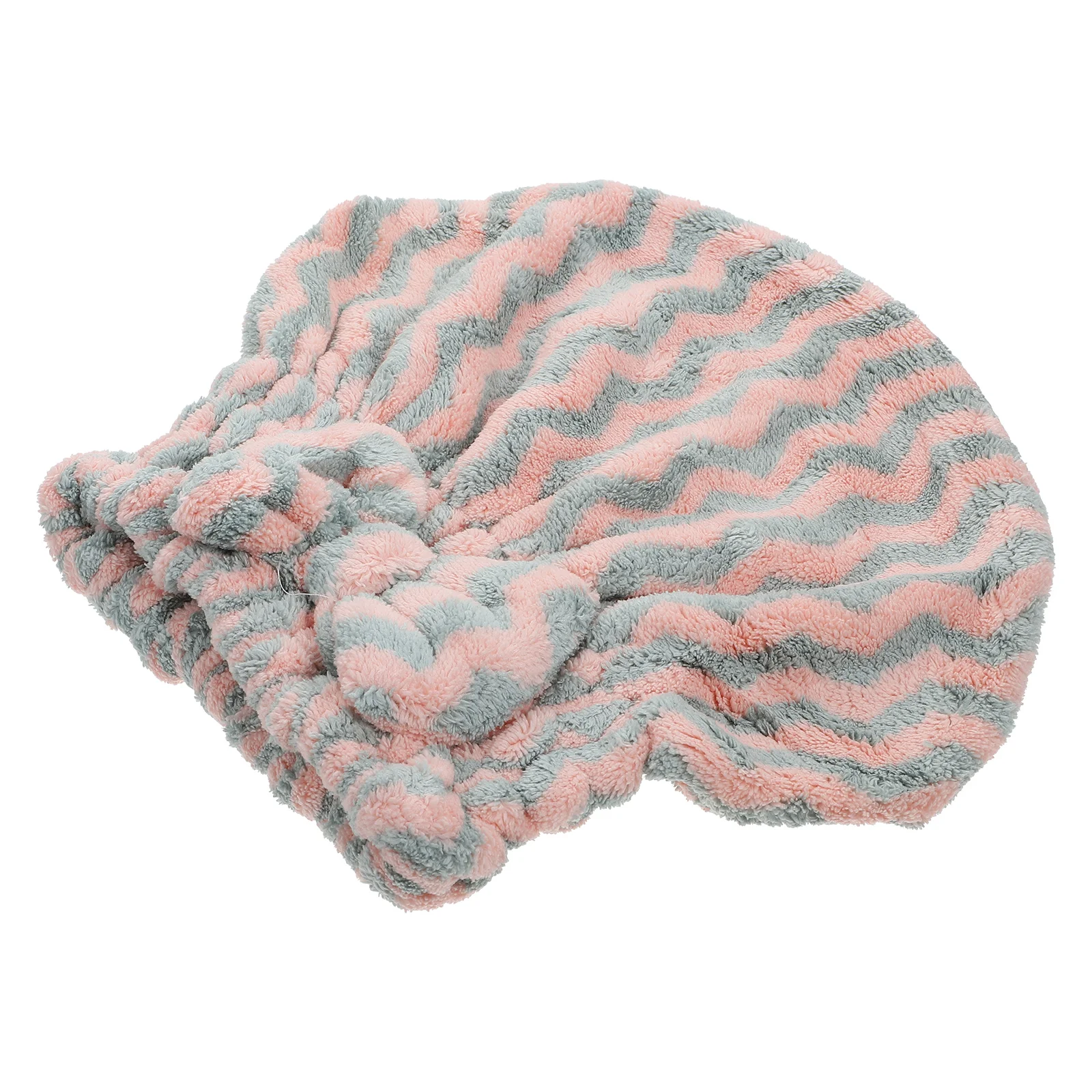 

Dry Hair Cap Women Shower Bathing Striped Fiber Absorbent Quick Drying Lightweight Portable Bathroom Accessories Hair