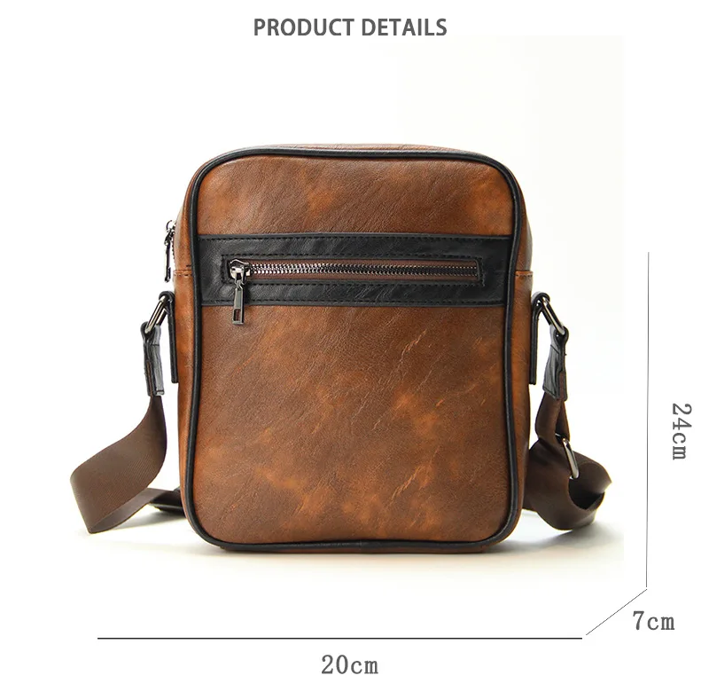 Nowa męska torba listonoszka, modna torba crossbody do dojazdów do pracy, stylowa, codzienna torba na ramię unisex