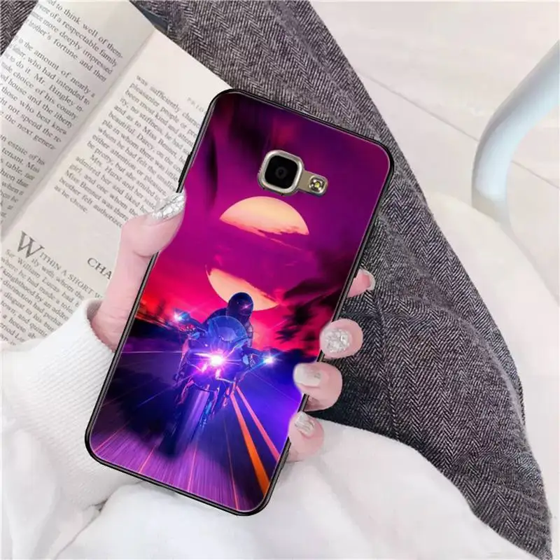 Synthwave Retro 80s Neon colorful Phone Case for Samsung A51 01 50 71 21S 70 31 40 30 10 20 S E 11 91 A7 A8 2018