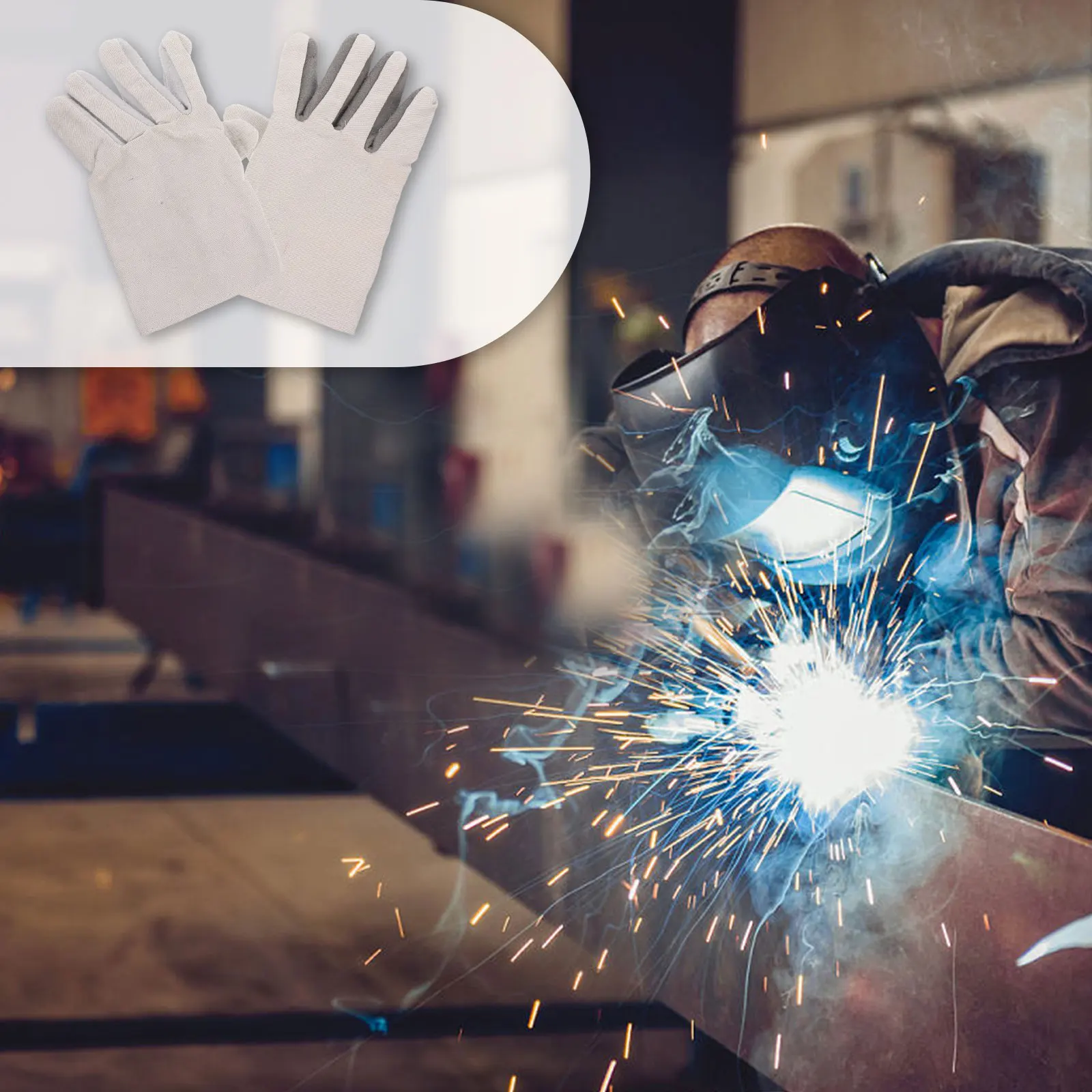 

Oil Resistant Resistant Labor Protective Gloves Labor Protective Canvas Thicken Ergonomic Welding Safety Anti Slip Gloves