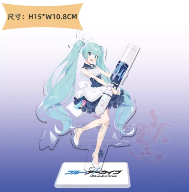 Japanese Anime Blue Archive Kasuga Tsubaki Acrylic Stand Figure Model Plate Cosplay Collection Desktop Decor Gifts MDZ