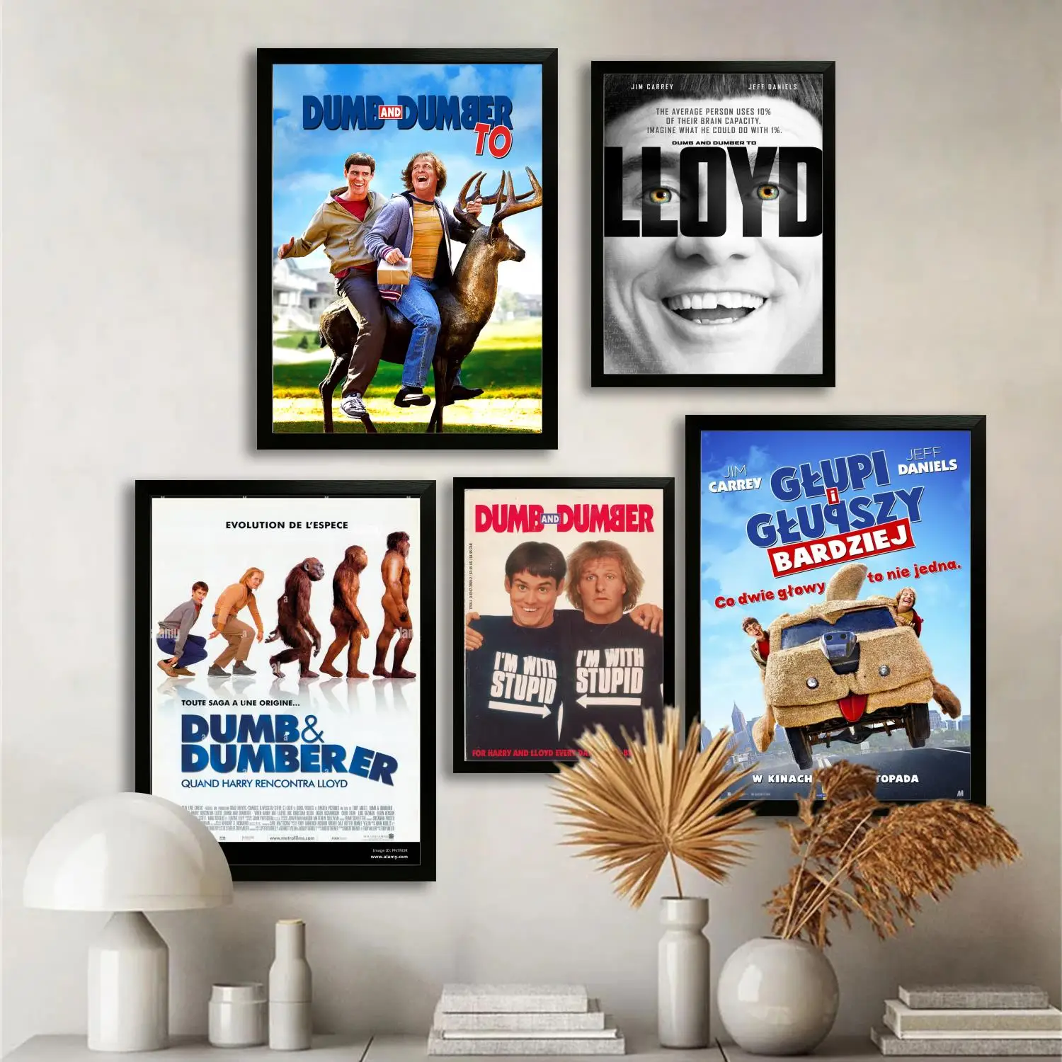 

dumb and dumber Movie Canvas Art Poster and Wall Art, Picture Print, Modern Family, Bedroom Decor, Posters,Decorative painting
