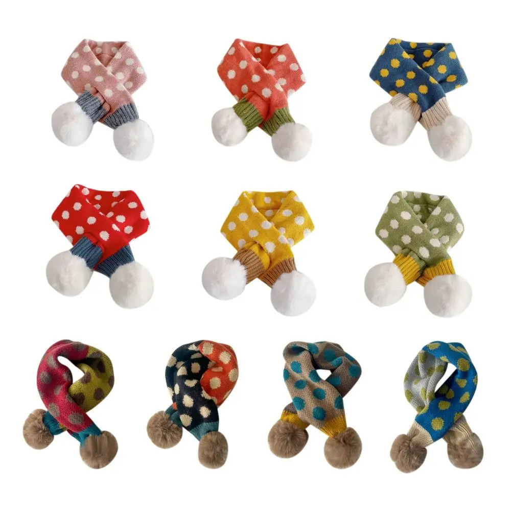 

Thickening Thermal Neck Warmer Windproof Snap Fastener Boys Girls Knitting Scarf Children Kids Winter Scarves Autumn Winter