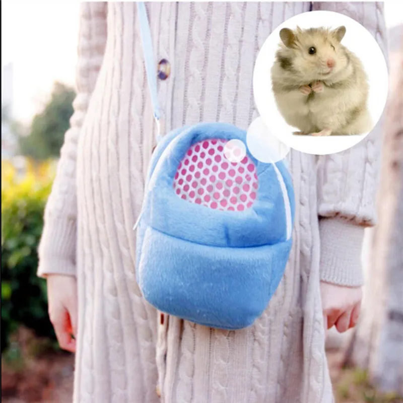 Bolsa de bolso suspensa para cães pequenos, hamster, rato, ouriço, chinchila, furão, cachorro, gato, portador de animais, Pelucia Sleep, novo