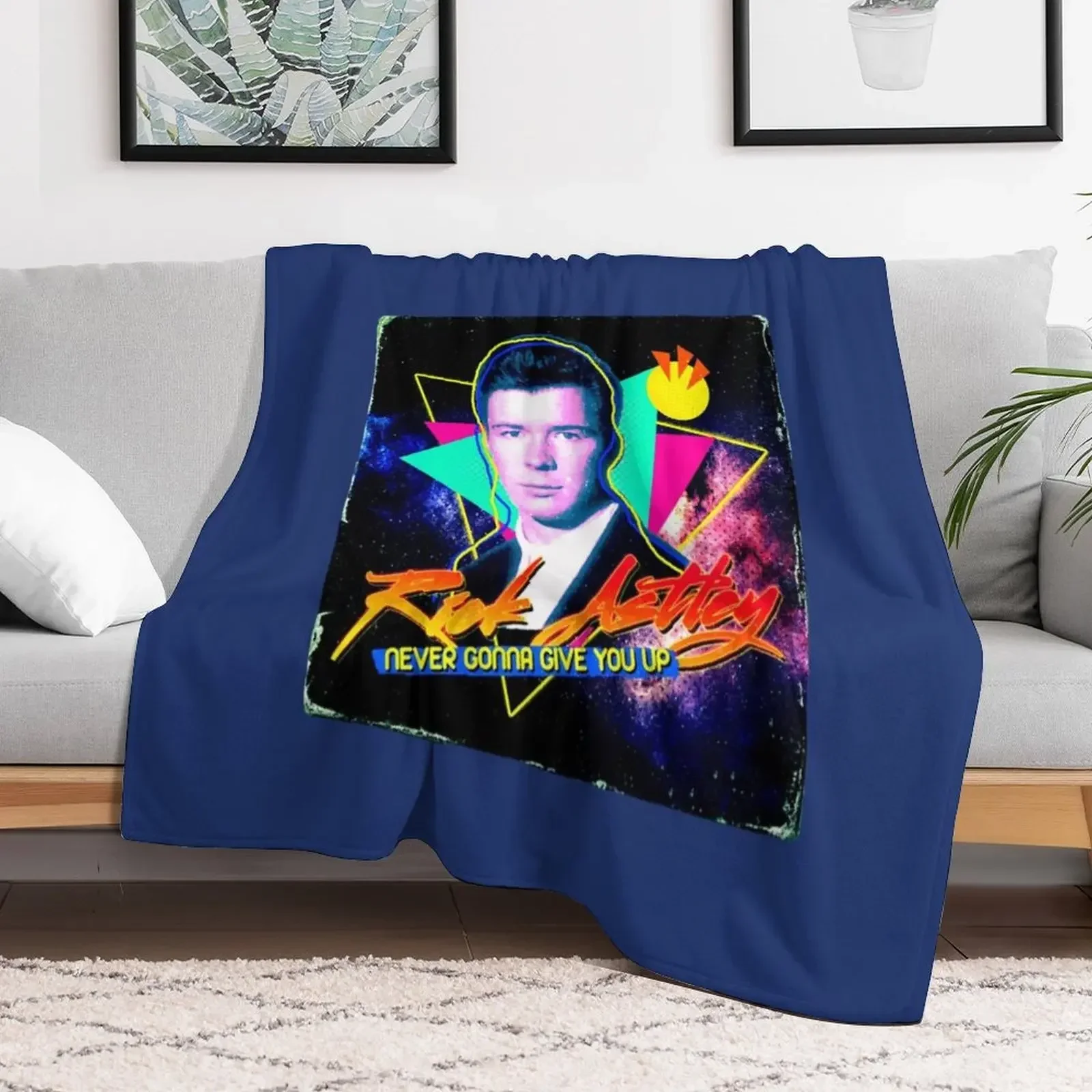 Rick Astley Throw Blanket Giant Sofa Flannel Fabric Blankets