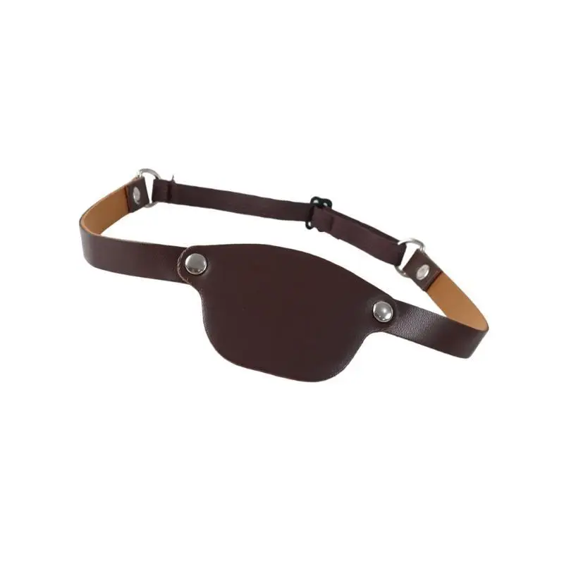 

R1WE Vintage Leather Eye Mask Pirate Eye Covers средневековые аксессуары CSOTUM
