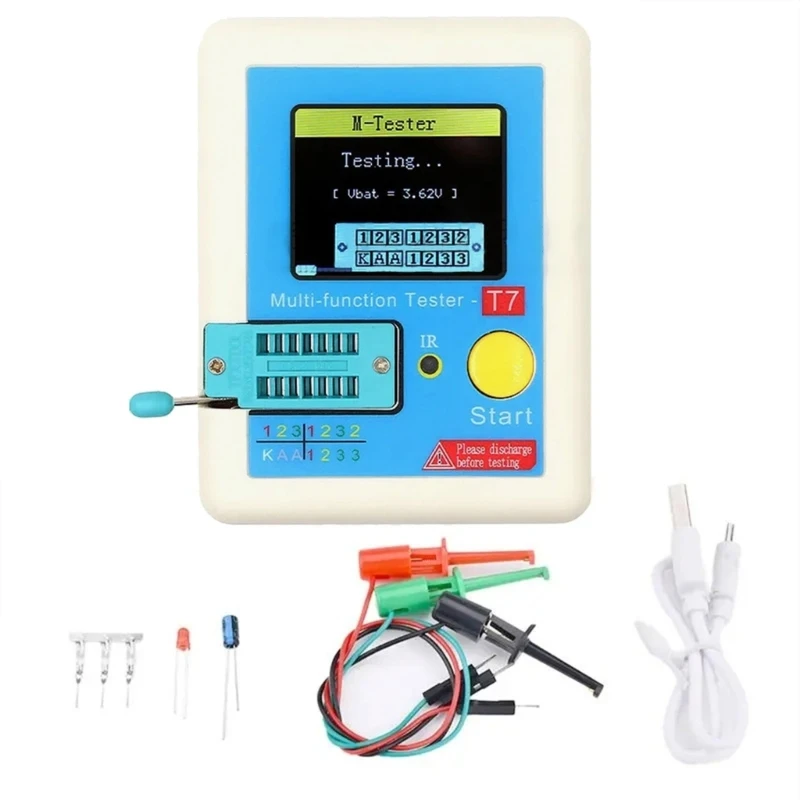 

2024 New Comprehensive Transistors Testing with Colorful TFT interfaces Transistors Measurement Instrume for Circuit Analysis