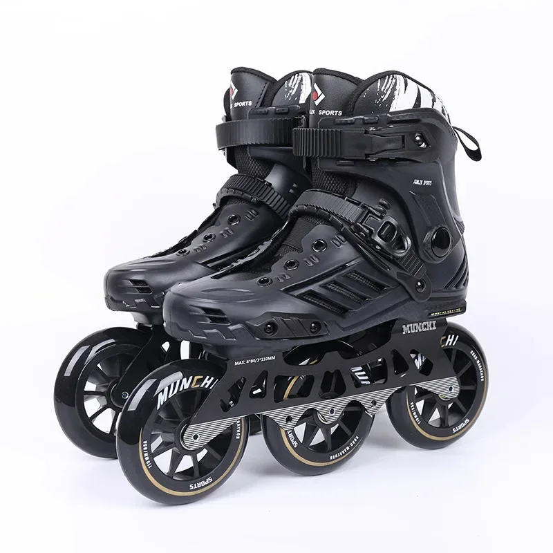 

Inline Skate Shoes,Inline Roller Skates Shoes For Children Adult Outdoor Racing Speed Skating 3 Wheels Shoes Sliding Sneaker