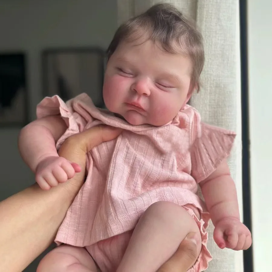 49 cm Reborn Baby Puppe Felicia Lebensechte Hand Verwurzelt Haar Reborn Puppen Schöne Baby Puppe Geschenk Für Kinder