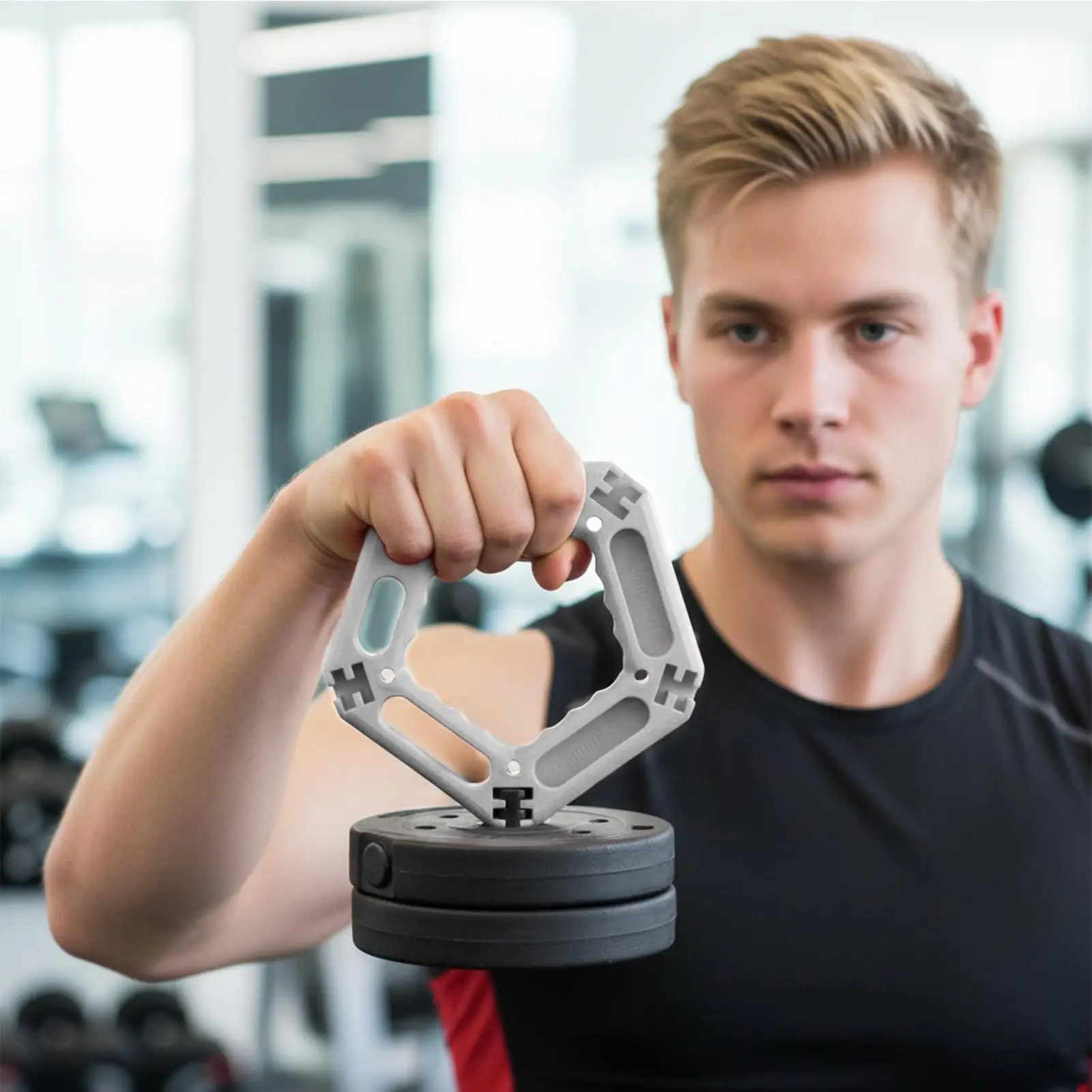 Hand Strengthener Multi-Level Adjustable Dumbbell Attachment Finger Exerciser For Youth Teens Grandma Grandpa Wife Men Women