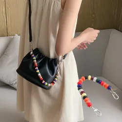 Colorful Beaded Decorative Chain For Longchamp Mini Bags Replacement Purse Strap Extender Chain Women Bag Accessories 15/31Cm