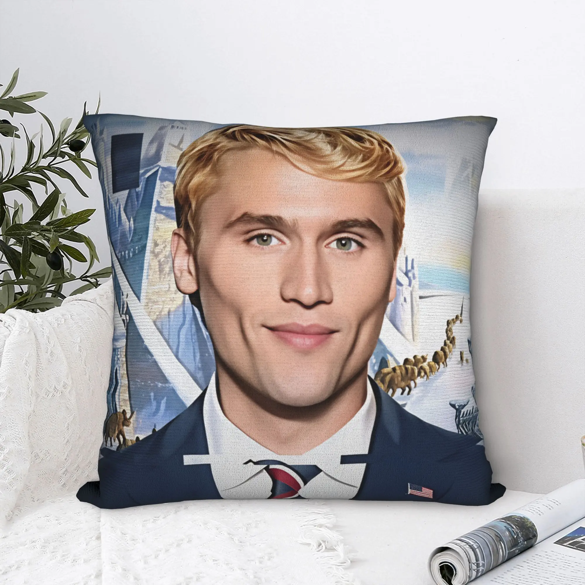 Charlie Kirk Angelic Advocate Pillowcases  Retro Trendy Pillow Case For Couch Sofa Bedroom Graphic Pillow Cover