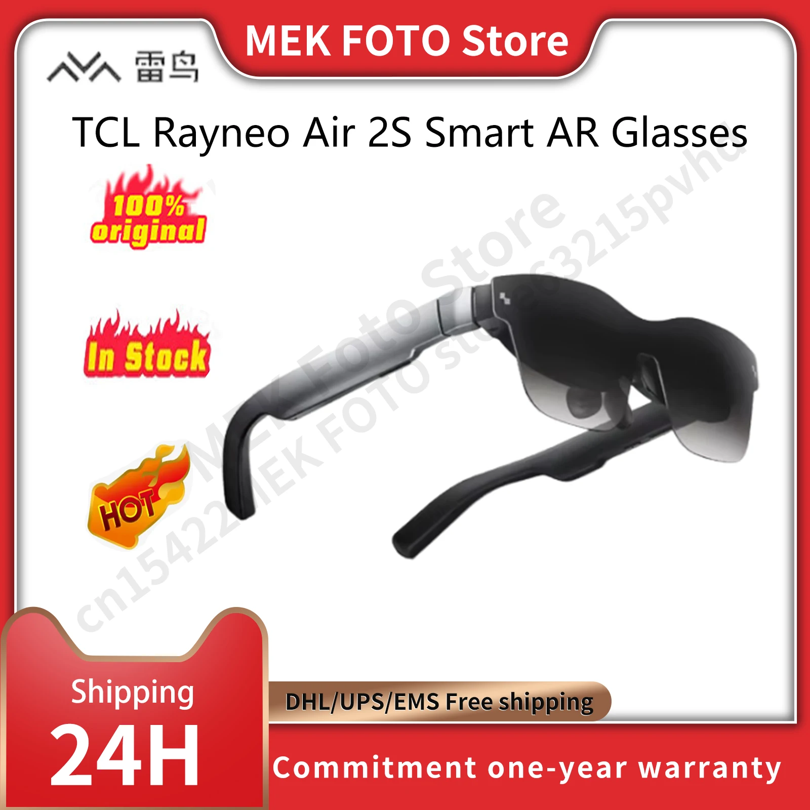 TCL Rayneo Air 2S Smart AR Glasses Rayneo Air 2 Giant Screen Viewing Glasses Giant Screen Portable XR Glasses Overseas version